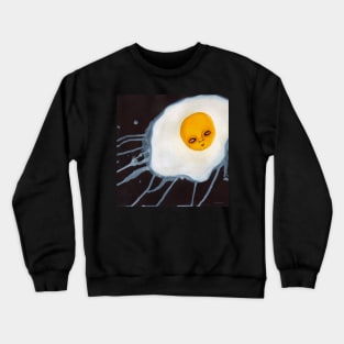 Egg Outsider Art Acrylic Painting Abstract Artwork Crewneck Sweatshirt